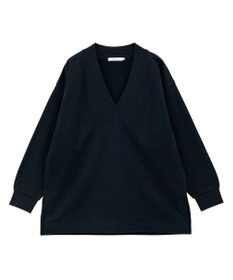 AMERICAN HOLIC Vネックサイドスリットロングスウェットプルオーバー/チュニック