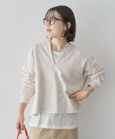 Green Parks ＳＥＴ２点　深Ｖネック裏毛＋プルオーバー