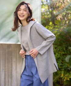 ANY ニットフーディーコーディガン