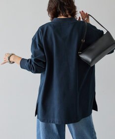 AMERICAN HOLIC Vネックサイドスリットロングスウェットプルオーバー/チュニック