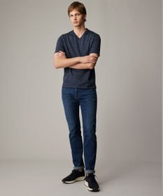 JOSEPH ABBOUD 【リネン素材/吸水速乾/日本素材】リネンハニカム Vネック Tシャツ