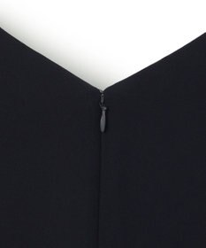 ICB L 【洗える】ライトダブルクロス Vネックワンピース