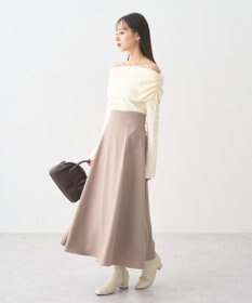 earth music&ecology バックレースアップスカート