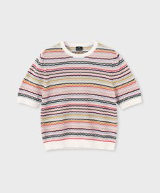 Paul Smith ウェーブストライプ 半袖ニット