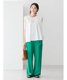 AMERICAN HOLIC 接触冷感バックフレアノースリーブプルオーバー