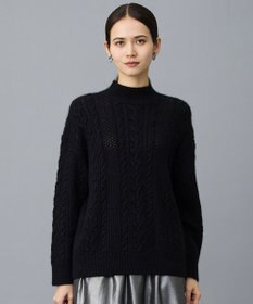 自由区 S 【SHIHOさん着用】ラメフォックスケーブル ニット