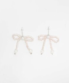 WEGO Lビーズリボンピアス