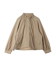 earth music&ecology スタンドフリルミリタリーブルゾン