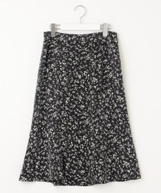 J.PRESS LADIES S 【洗える】ピーチサテン フラワープリント スカート