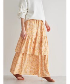 AMERICAN HOLIC ティアードエスニックプリントスカート