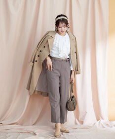 Tiaclasse L 【洗える】リボンベルト付きトレンチコート