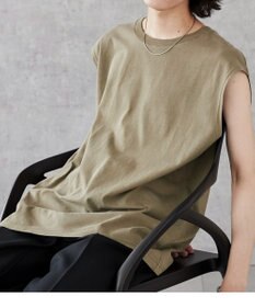 WEGO 【5色3サイズ展開/ユニセックス着用ITEM/洗える/綿100%】スリーブレスコットンT