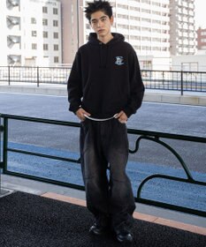 WEGO リラックスフィットTHEBOYグラフィックパーカー