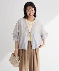 Green Parks シアーＺＩＰＶネックブルゾン