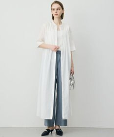 ICB 【先行予約】リネンスラブローン シャツワンピース