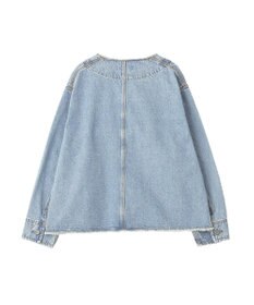 earth music&ecology 【綿100％】デニムノーカラーカバーオール