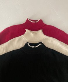 Feroux パール襟 ニット