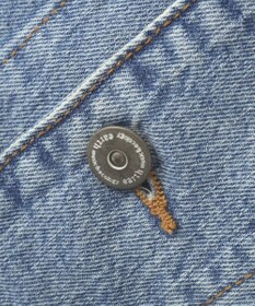 earth music&ecology 【綿100％】デニムノーカラーカバーオール