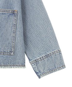 earth music&ecology 【綿100％】デニムノーカラーカバーオール