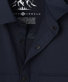 JOSEPH ABBOUD MOUNTAIN 【UVカット/接触冷感】SOLAMENT トリコットメッシュ 半袖 シャツ