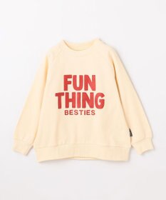 ANY KIDS ロゴプリント トレーナー