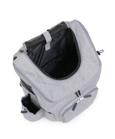 PET PARADISE J.PRESS マルチリュック グレー （M ）L ハグ＆キャリー 小型犬