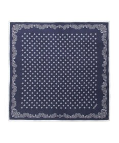 MOONBAT 【シルク100%】MACKINTOSH PHILOSOPHY(マッキントッシュ フィロソフィー）幾何柄 シルクプリントスカーフ 日本製 68cm×68cm UV対策