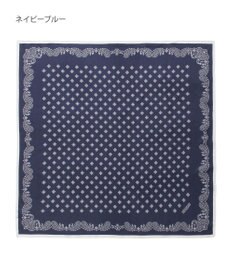 MOONBAT 【シルク100%】MACKINTOSH PHILOSOPHY(マッキントッシュ フィロソフィー）幾何柄 シルクプリントスカーフ 日本製 68cm×68cm UV対策