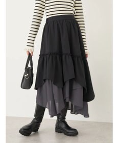 earth music&ecology イレヘムティアードスカート