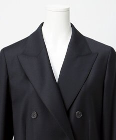 23区 【エステータ】ウールシルクギャバジン ダブルブレストジャケット