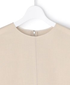 ICB L 【先行予約】 ドライアセテートスラブ フレンチスリーブワンピース