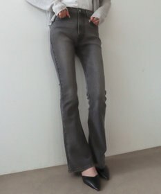 WEGO 【美脚パンツ】ストレッチフレアデニムパンツ