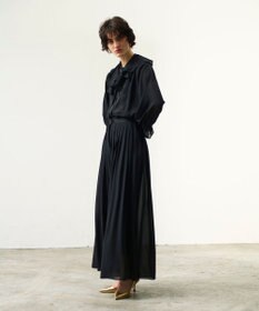 GRACE CONTINENTAL シアーラッフルカラーブラウス