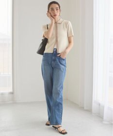 WEGO 【ANGIE VINTAGE/サマーニット】フロントホックポロニット