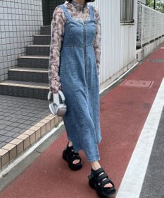 WEGO デニムWジップジャンスカ