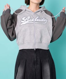 WEGO カレッジロゴラグランジップパーカー