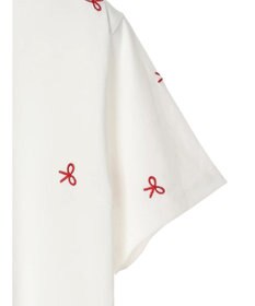 Green Parks ・Ｄｏｕｂｌｅ　Ｆｌａｇｓ　リボン刺繍ＴＥＥ