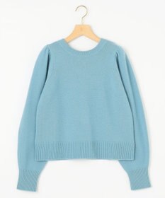 組曲 【8色展開・前後着用可】ウールカシミヤミックス パフスリーブ ニット