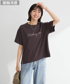 Green Parks フロッキー筆記体ロゴボックスＴシャツ
