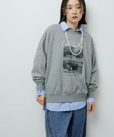 Green Parks オーバーサイズロゴ裏毛プルオーバー