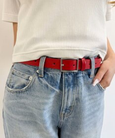 WEGO LスクエアバックルPUベルト