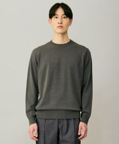 UNFILO MENS 【男女兼用】ソフトサーモ アンチピリングニット クルー チャコール