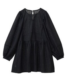 Green Parks ヒョウ柄ジャガードペプラムチュニックブラウス