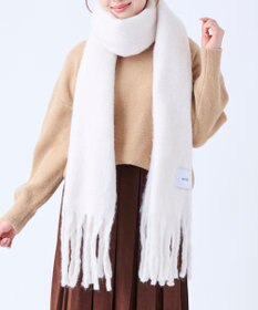 MOONBAT 【美人百花2月号/CanCam/andGIRL掲載】洗える ボリュームマフラー ソフトプレーン 幅40cm