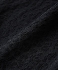 Green Parks ヒョウ柄ジャガードペプラムチュニックブラウス