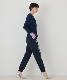 GRACE CONTINENTAL ロゴプリントスウェットパンツ