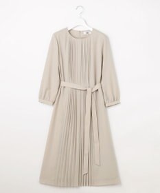 J.PRESS LADIES ノルディス2wayジョーゼット フロントプリーツ ワンピース