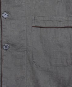 京和晒綿紗 【紗栄子さん愛用パジャマの色違い/UNISEX】ガーゼパジャマ 2重合わせ 草木染め【すみくろ】