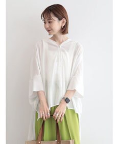 AMERICAN HOLIC バックギャザーＶネックシアーシャツ