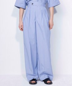 NAVE 【ReNave・セットアップ可/洗える/接触冷感/UVケア】コットンポリブロード パンツ